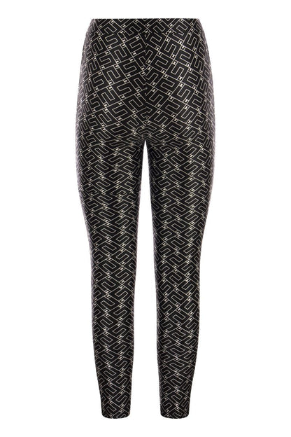 Logo print lycra leggings - VOGUERINI