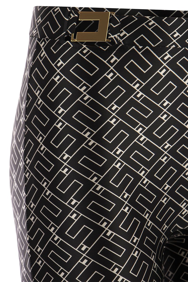 Logo print lycra leggings - VOGUERINI