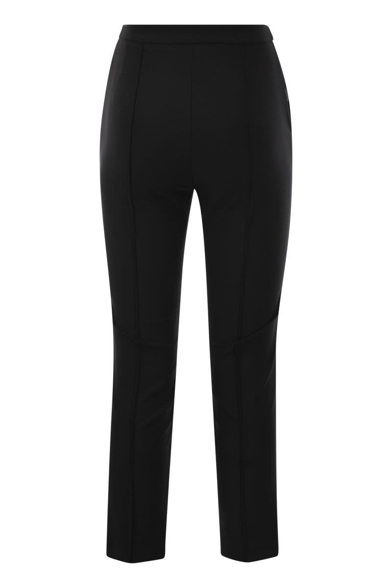 Straight trousers in bi-elastic technical fabric with clamping - VOGUERINI