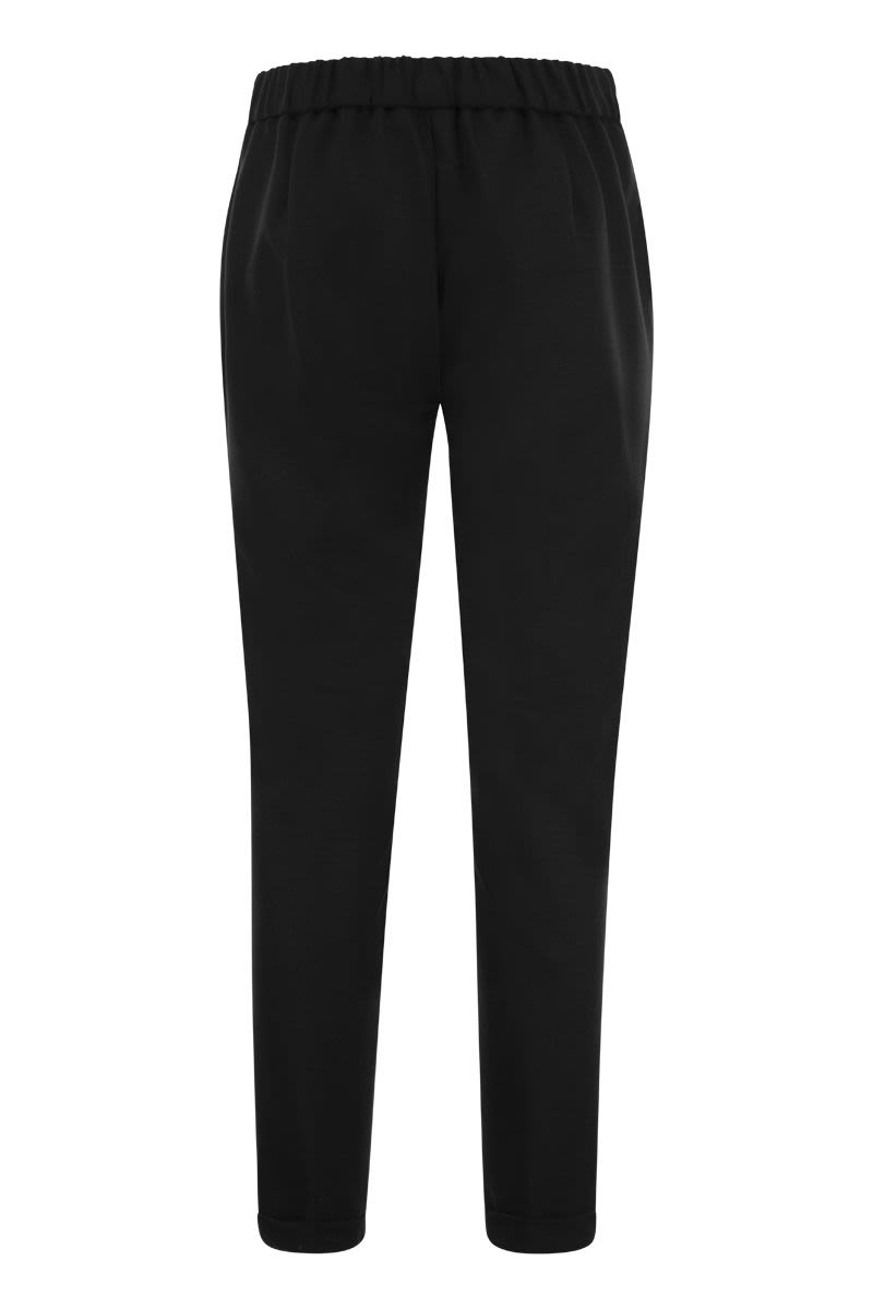 Wool-blend jogging trousers - VOGUERINI