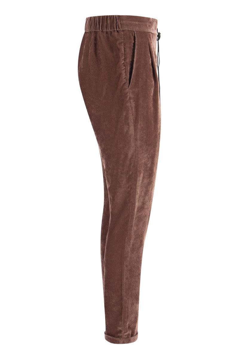 Viscose trousers with elastic - VOGUERINI