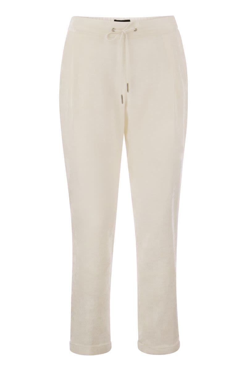 Viscose trousers with elastic - VOGUERINI