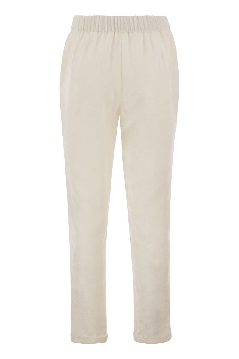 Viscose trousers with elastic - VOGUERINI