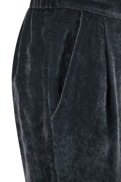 Viscose trousers with elastic - VOGUERINI