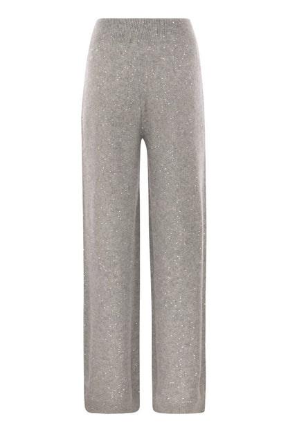 Loose knit trousers - VOGUERINI