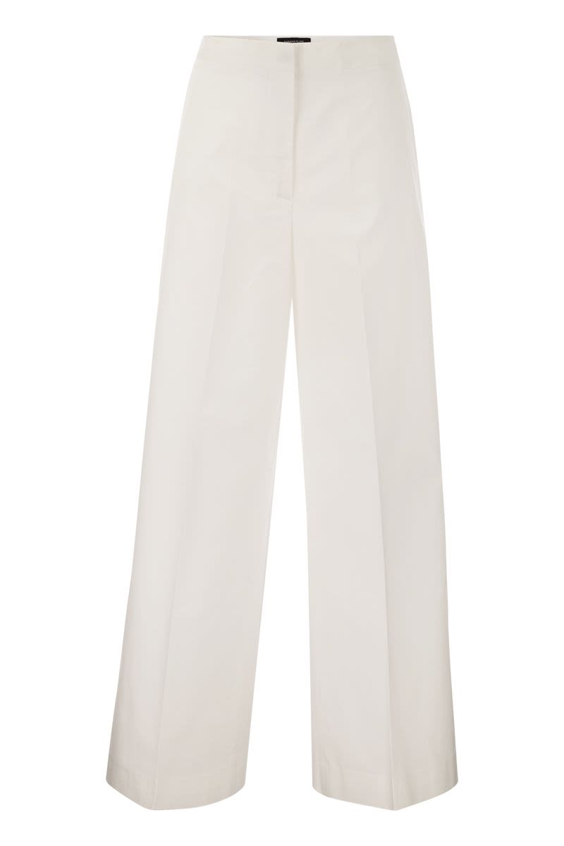 Wide cotton trousers - VOGUERINI