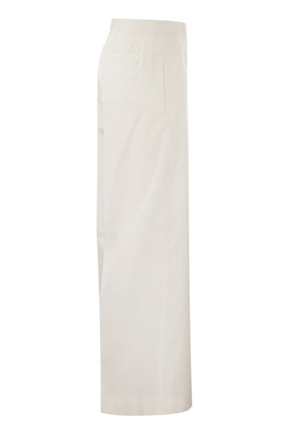 Wide cotton trousers - VOGUERINI