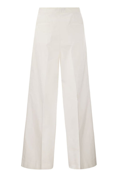 Wide cotton trousers - VOGUERINI