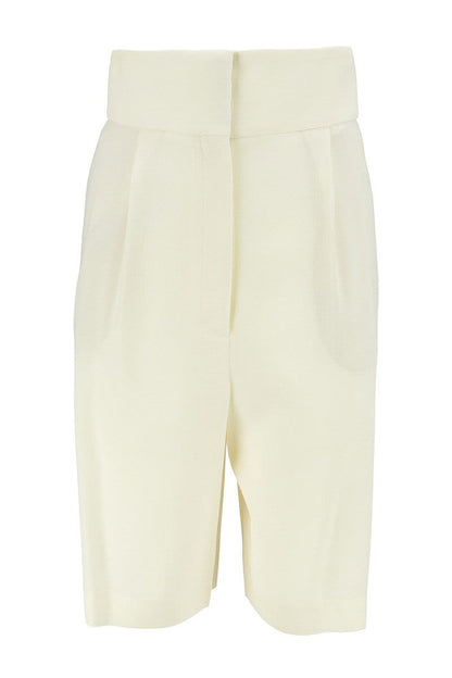 Wool Twill Shorts - VOGUERINI