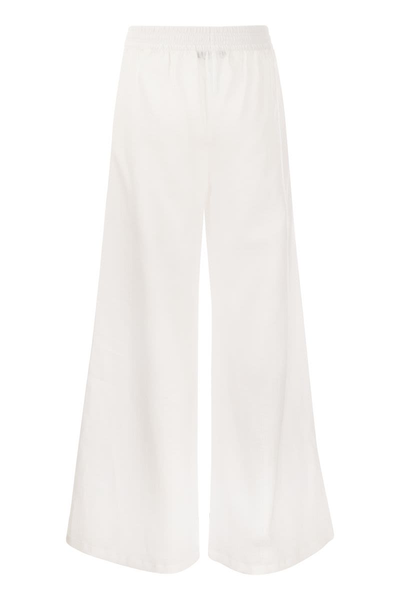 Linen wide trousers - VOGUERINI