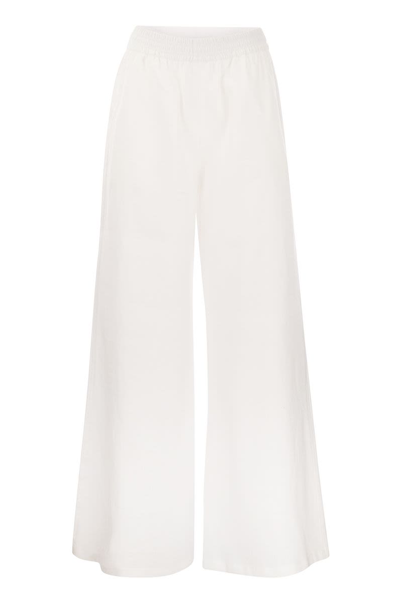 Linen wide trousers - VOGUERINI