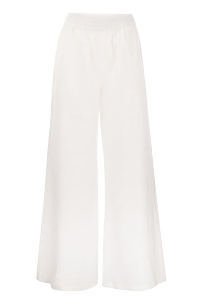 Linen wide trousers - VOGUERINI