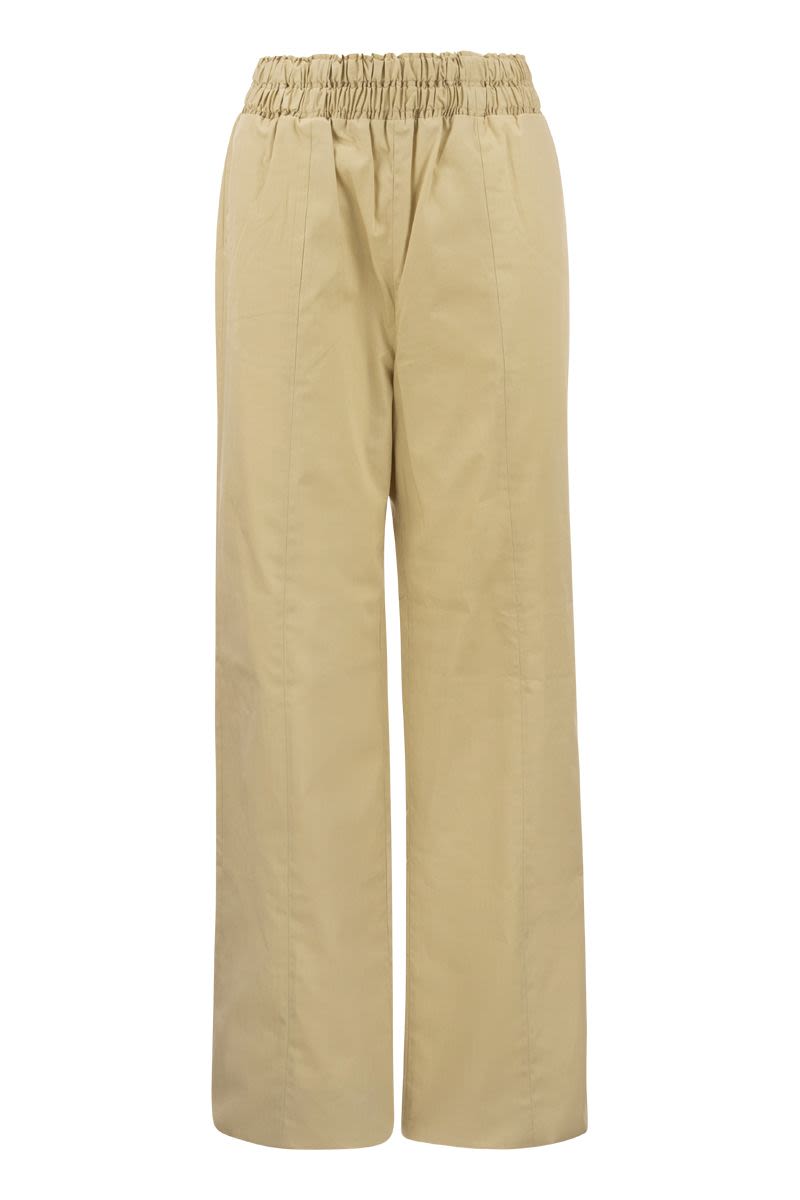 Cotton poplin trousers - VOGUERINI