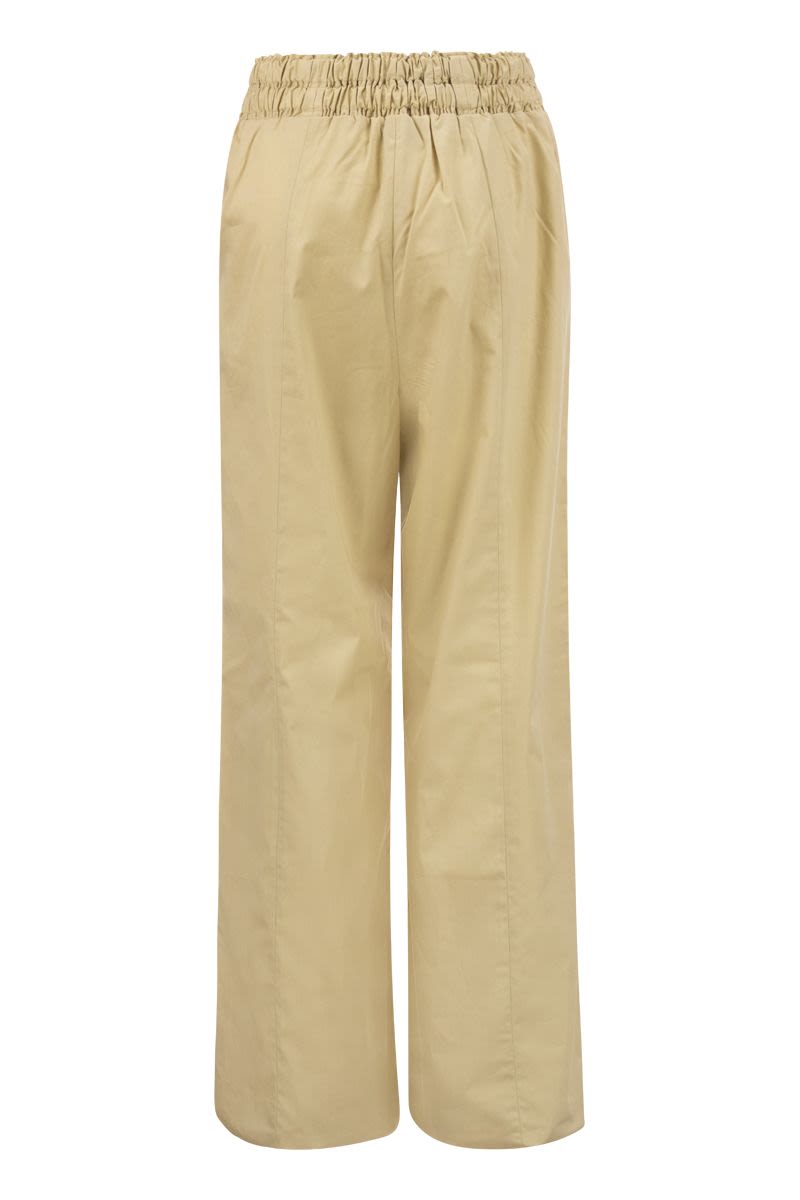 Cotton poplin trousers - VOGUERINI