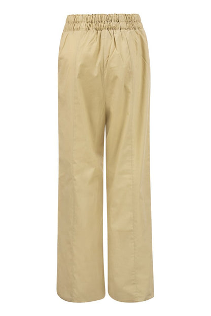 Cotton poplin trousers - VOGUERINI