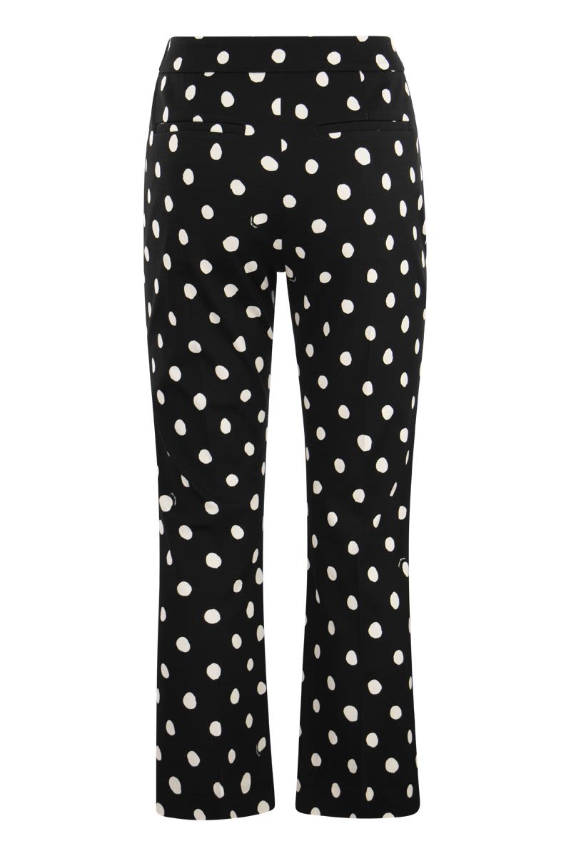 Viscose polka dot trousers - VOGUERINI