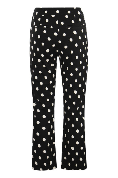 Viscose polka dot trousers - VOGUERINI