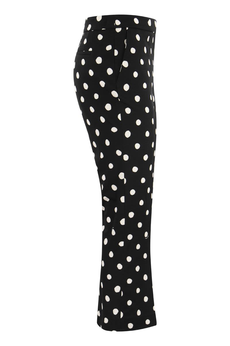 Viscose polka dot trousers - VOGUERINI