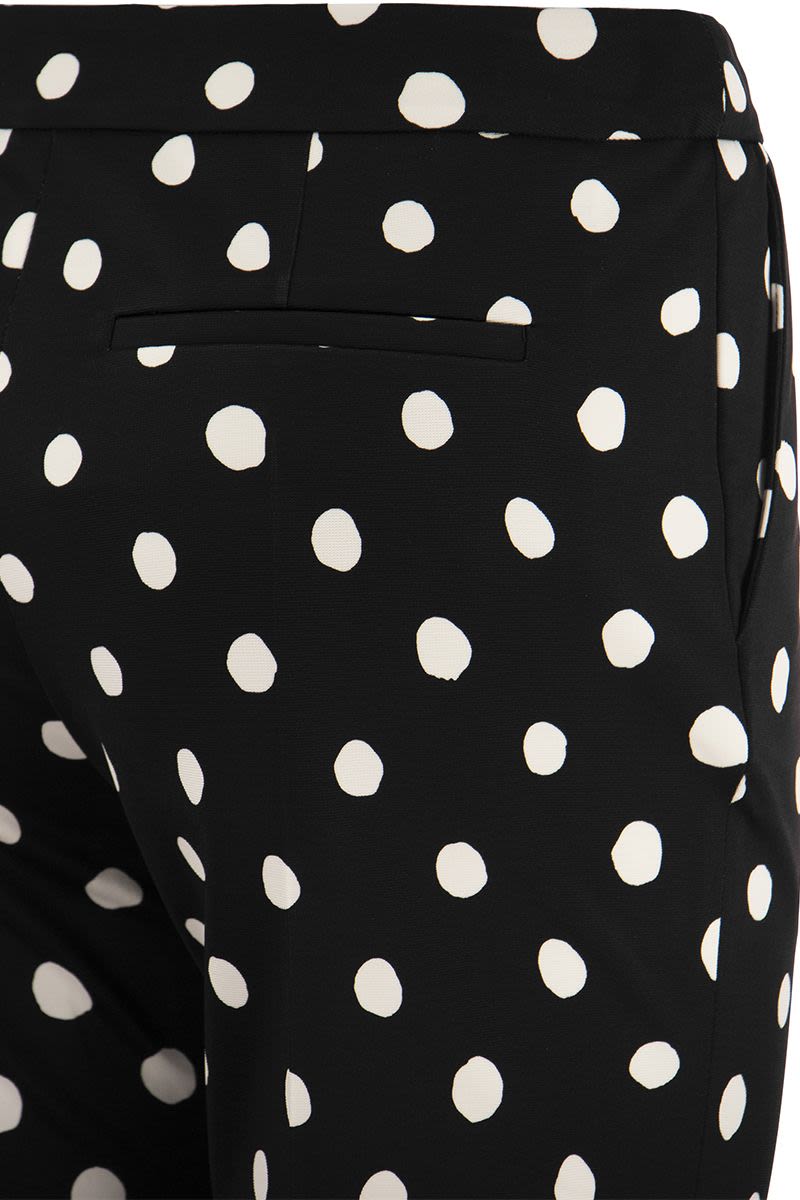 Viscose polka dot trousers - VOGUERINI