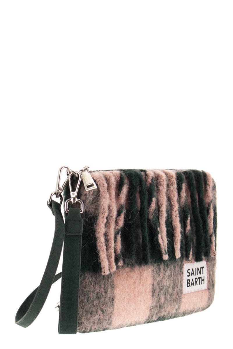 Fringe clutch bag with shoulder strap - VOGUERINI