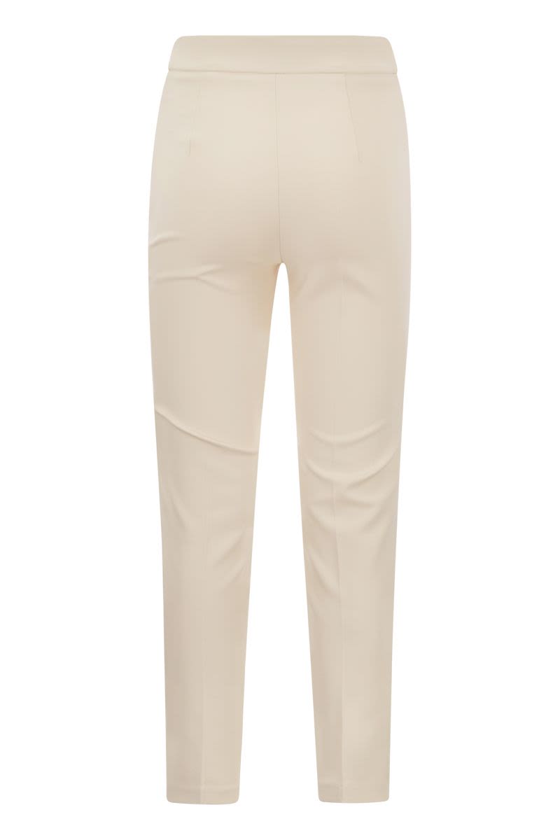 Straight stretch crepe trousers - VOGUERINI