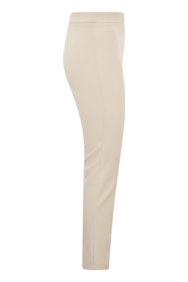 Straight stretch crepe trousers - VOGUERINI