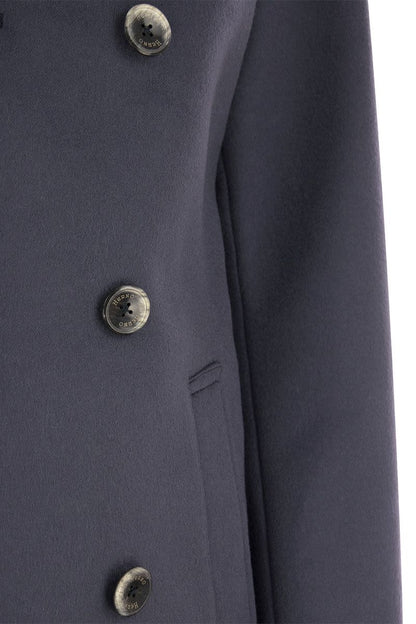 Wool and cashmere double-breasted coat - VOGUERINI