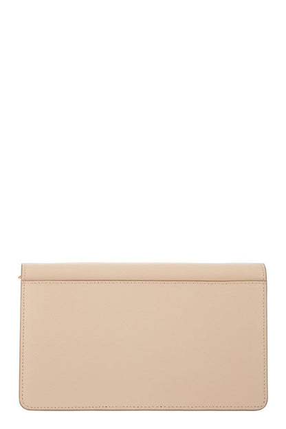 Saffiano leather wallet with detachable shoulder strap - VOGUERINI