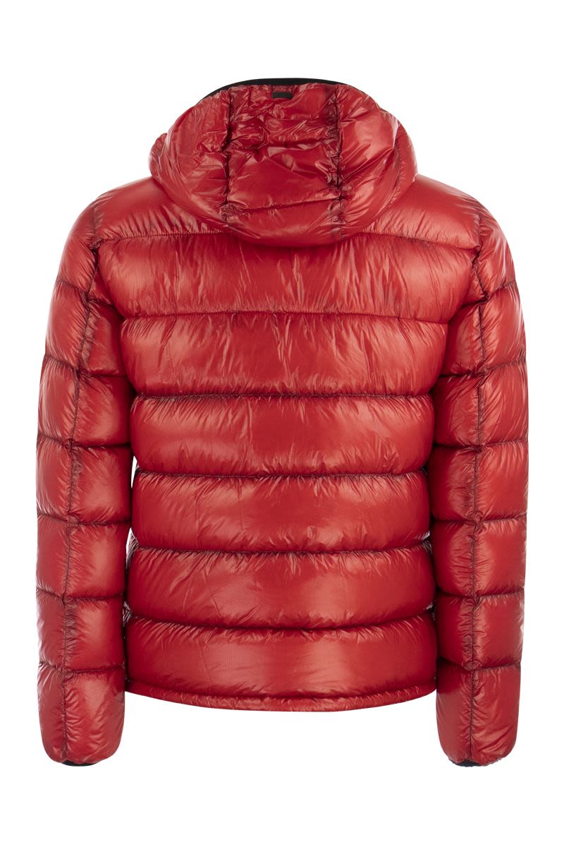 Reversible down jacket with hood - VOGUERINI