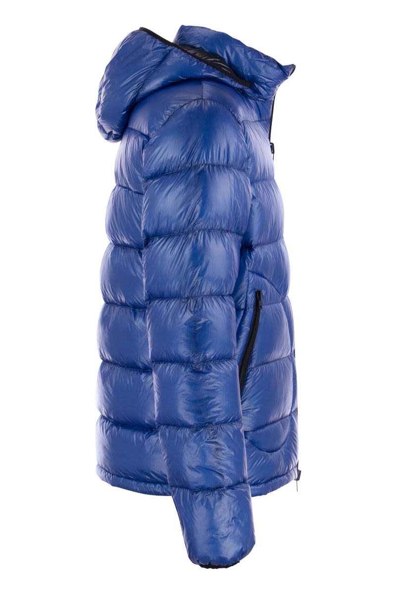 Reversible down jacket with hood - VOGUERINI