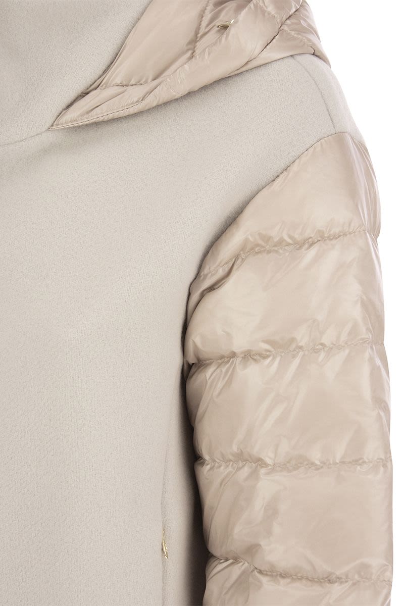 Resort bomber jacket in modern double and ultralight nylon - VOGUERINI