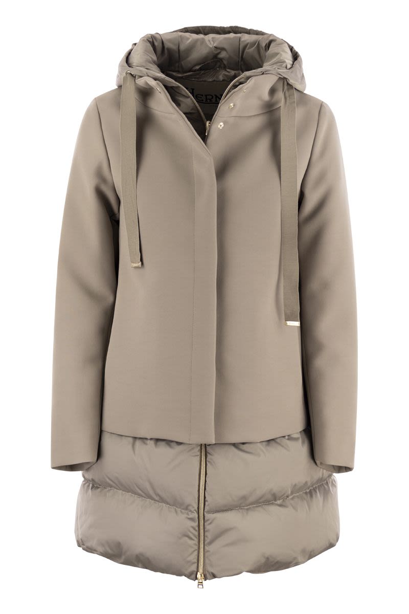 A-Shape down jacket with hood - VOGUERINI