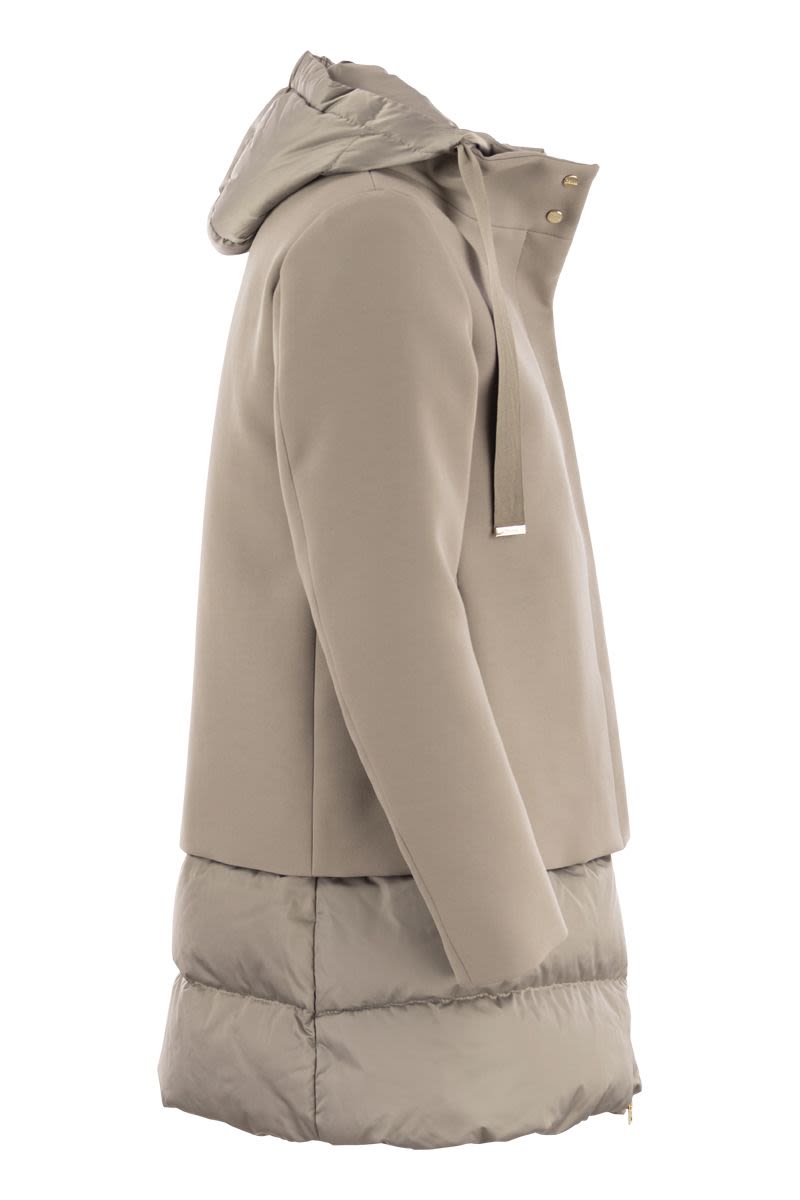 A-Shape down jacket with hood - VOGUERINI