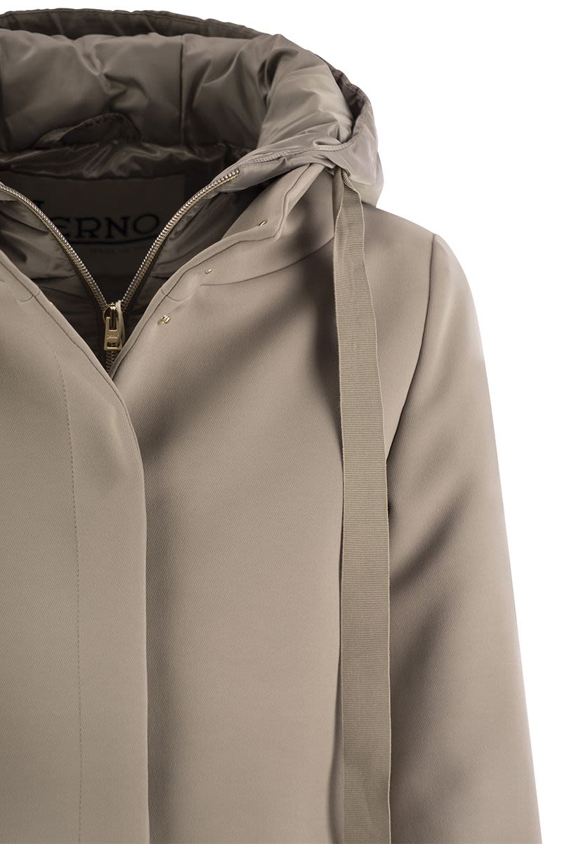 A-Shape down jacket with hood - VOGUERINI