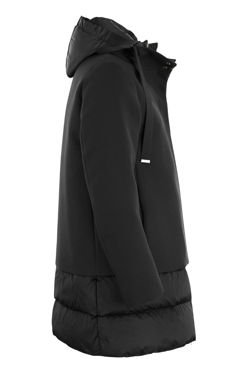 A-Shape down jacket with hood - VOGUERINI