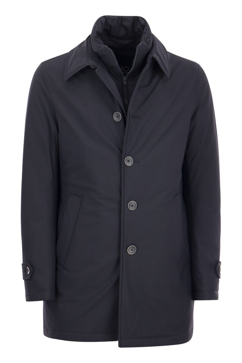 Long down jacket with buttons - VOGUERINI