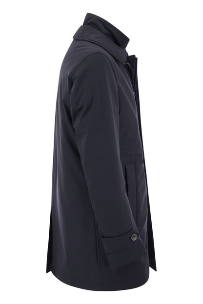 Long down jacket with buttons - VOGUERINI