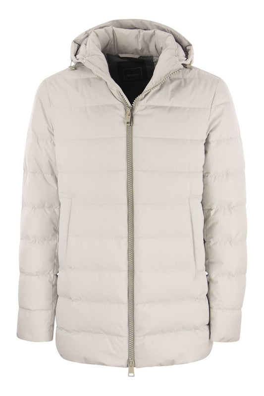 Medium Hooded Down Jacket - VOGUERINI