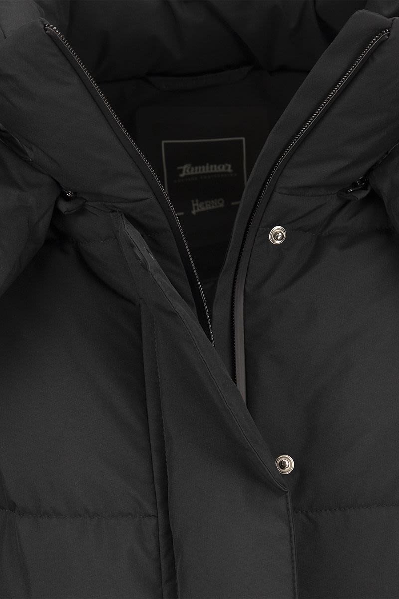 Medium down jacket with hood - VOGUERINI