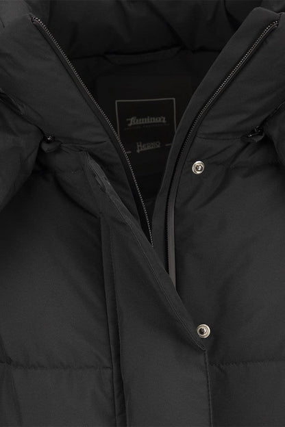 Medium down jacket with hood - VOGUERINI