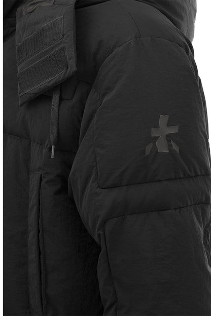 SHIVAPURI - Long down jacket with hood - VOGUERINI