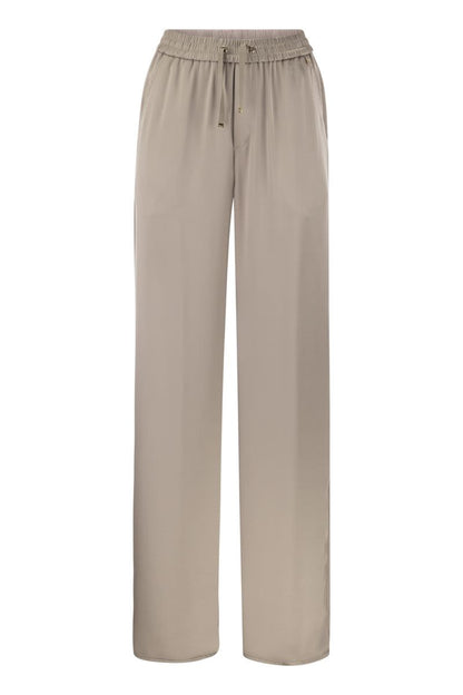 Casual satin trousers - VOGUERINI