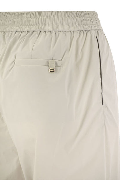 Light stretch nylon trousers