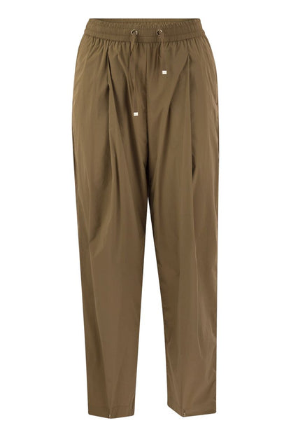 Light stretch nylon trousers