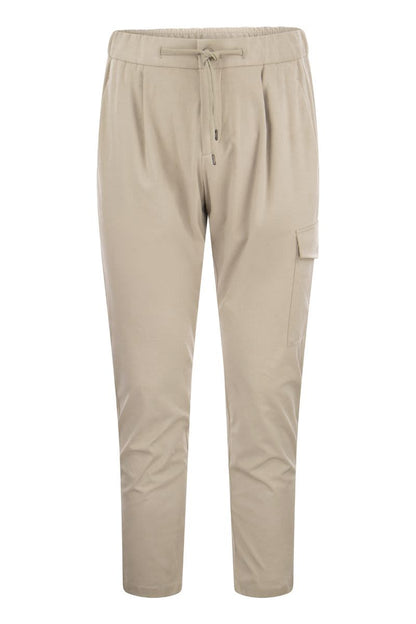 RESORT - Suede cargo trousers - VOGUERINI