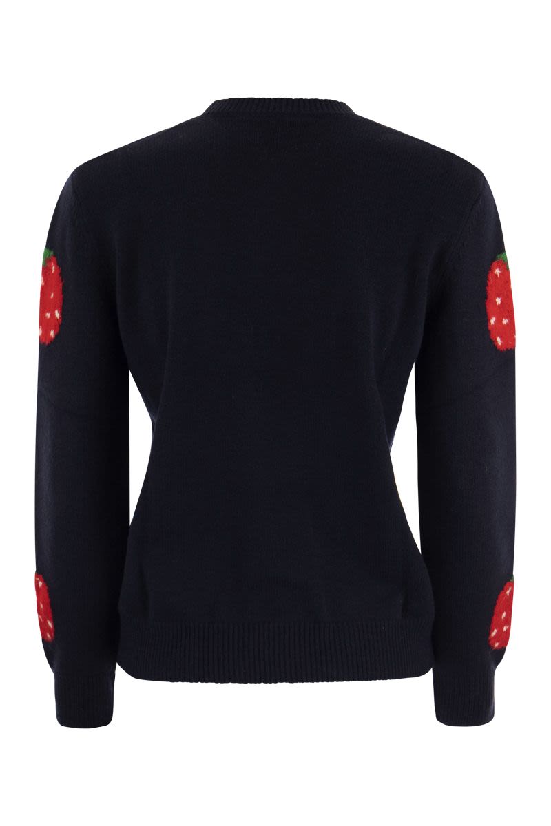 Wool-blend jumper with embroidery - VOGUERINI