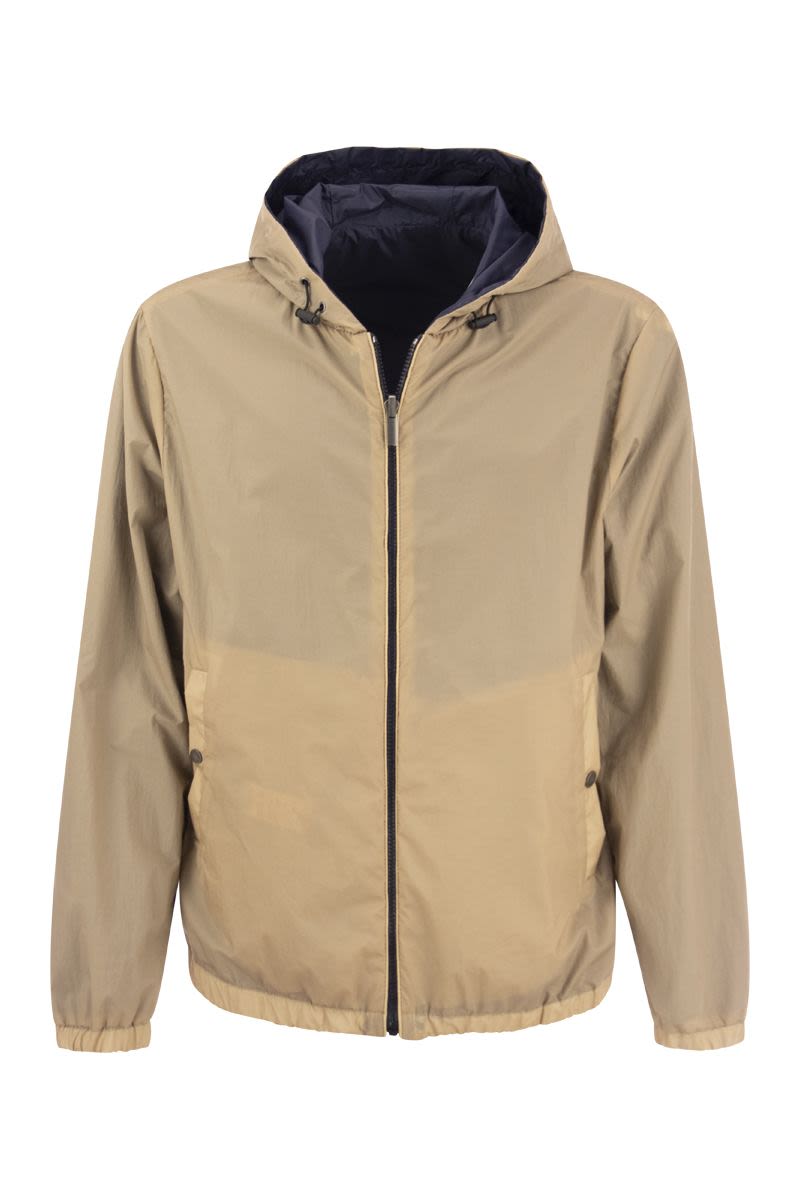 Reversible jacket with hood - VOGUERINI