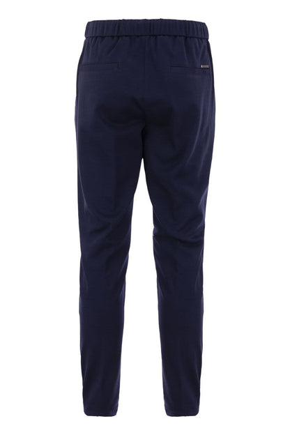 Technical cotton jogger trousers - VOGUERINI