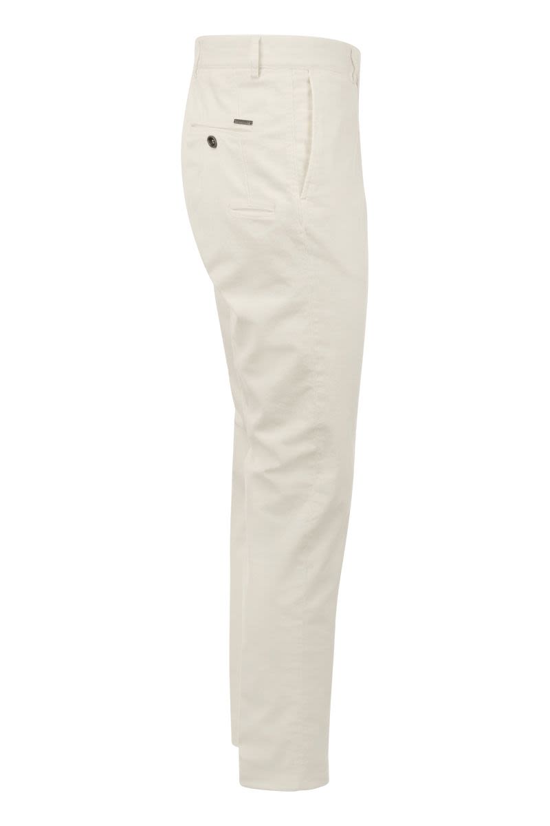 Velvet Chino Trousers - VOGUERINI