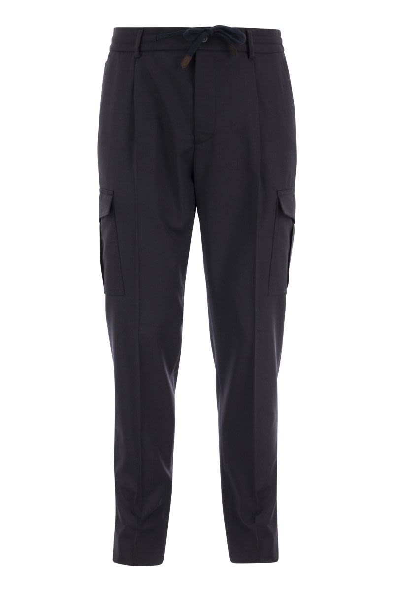 Cargo trousers with drawstring - VOGUERINI